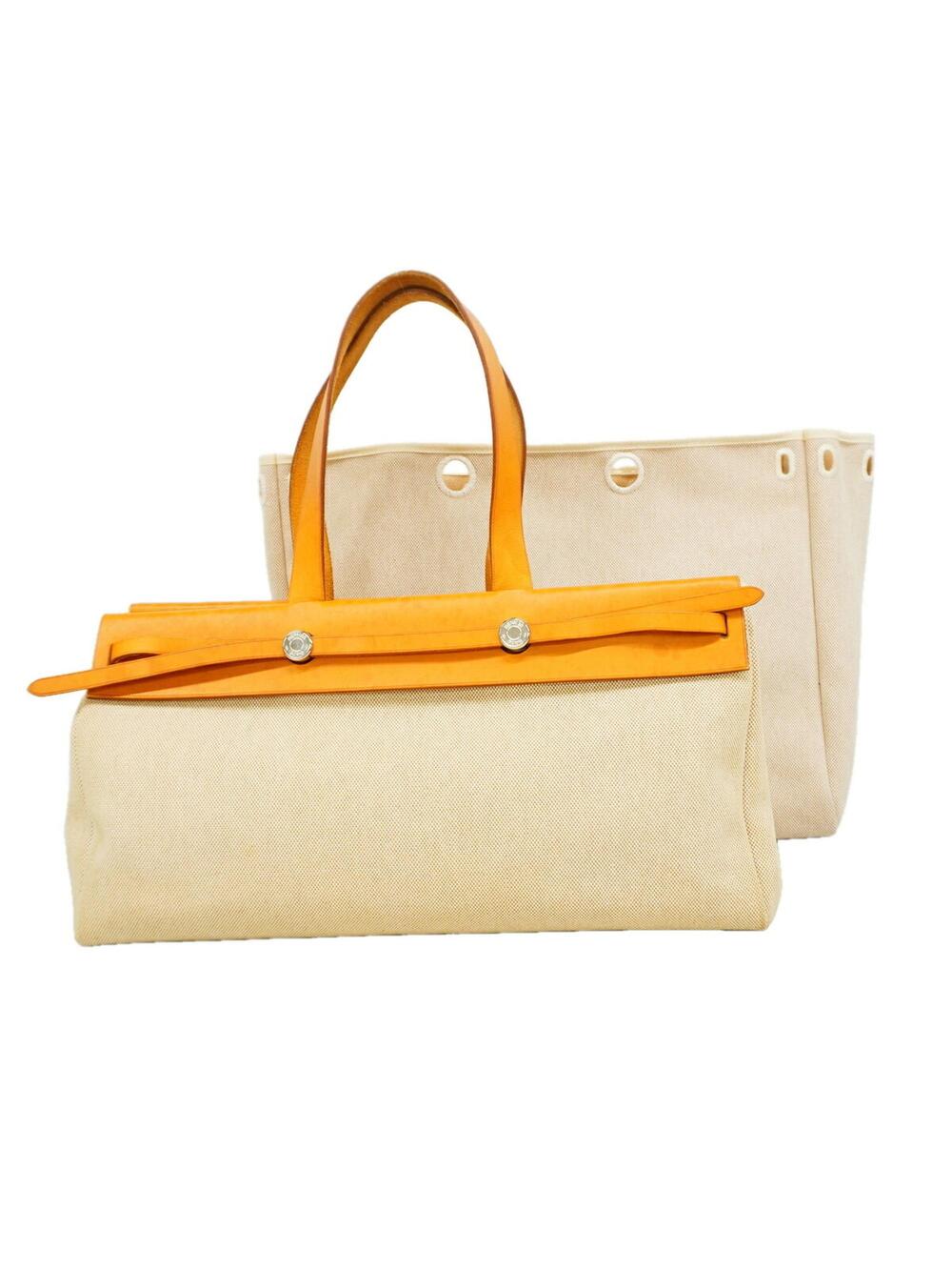 Hermes Herbag Cabas Toile And Leather #341924H10B